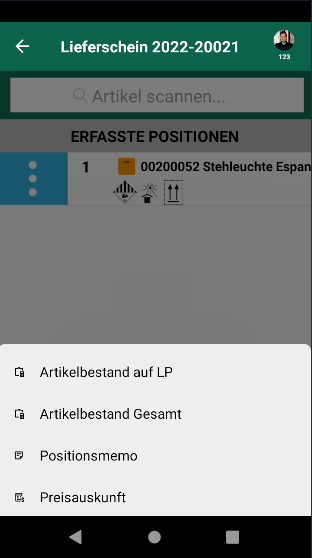 Datei:Omnimde ablauf retoure kundenretoure bottomsheet erfasste pos 01.png